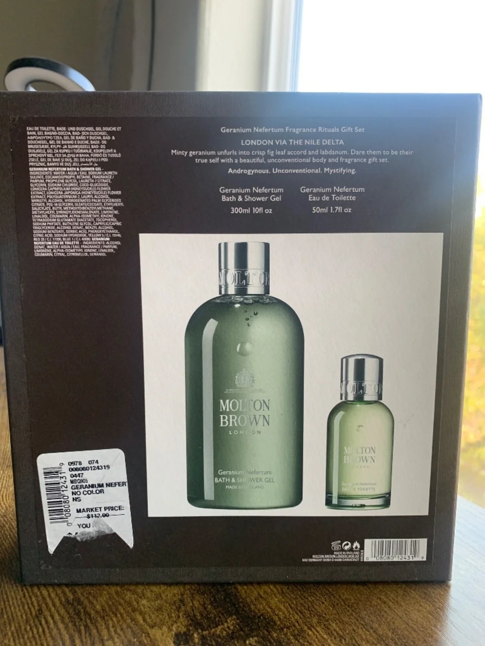 Molton Brown Geranium Nefertum gift set NWT